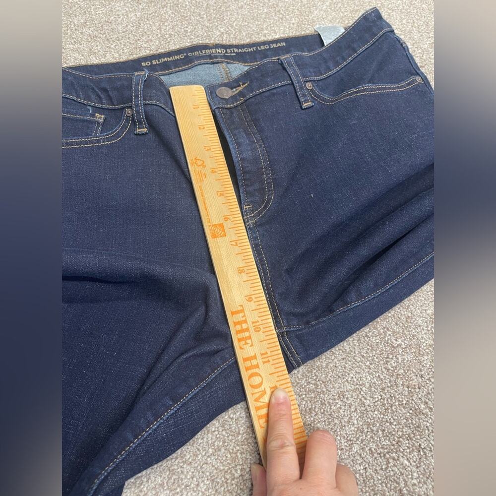 premium petite Chicos so slimming girlfriend straight leg high rise jeans 10R - Picture 11 of 14